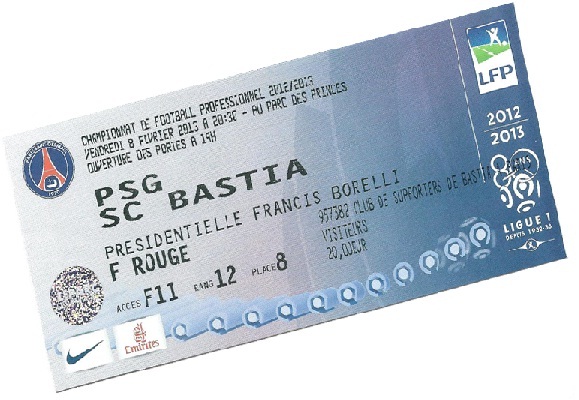 BILLETS PSG – BASTIA